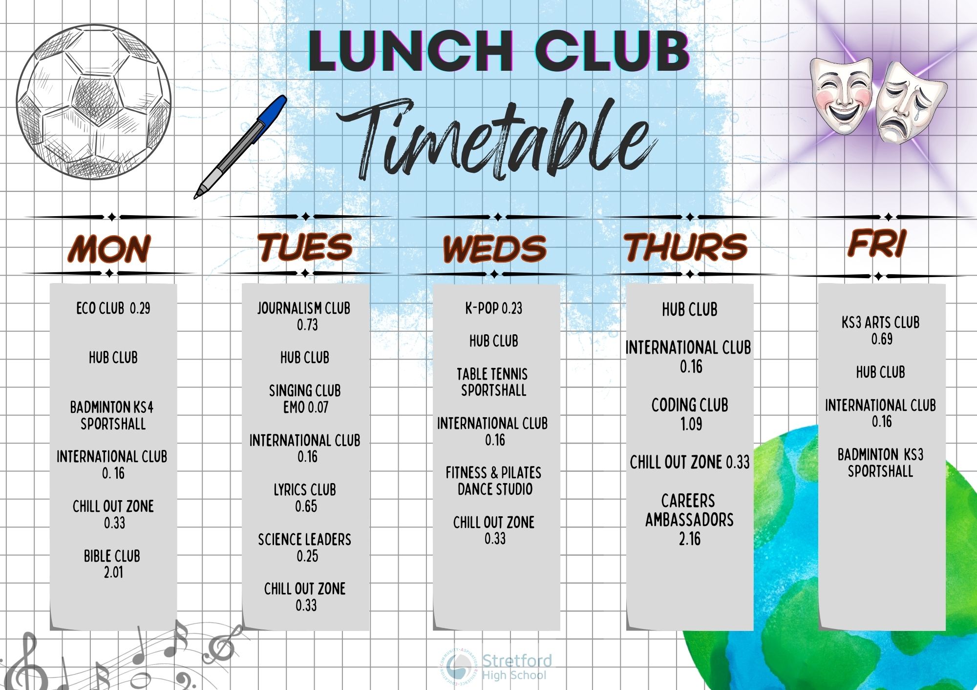Club TT lunchtime Term 2
